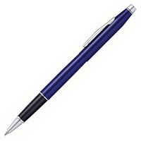 Черная ручка-роллер Cross Classic Century Translucent Blue Lacquer
