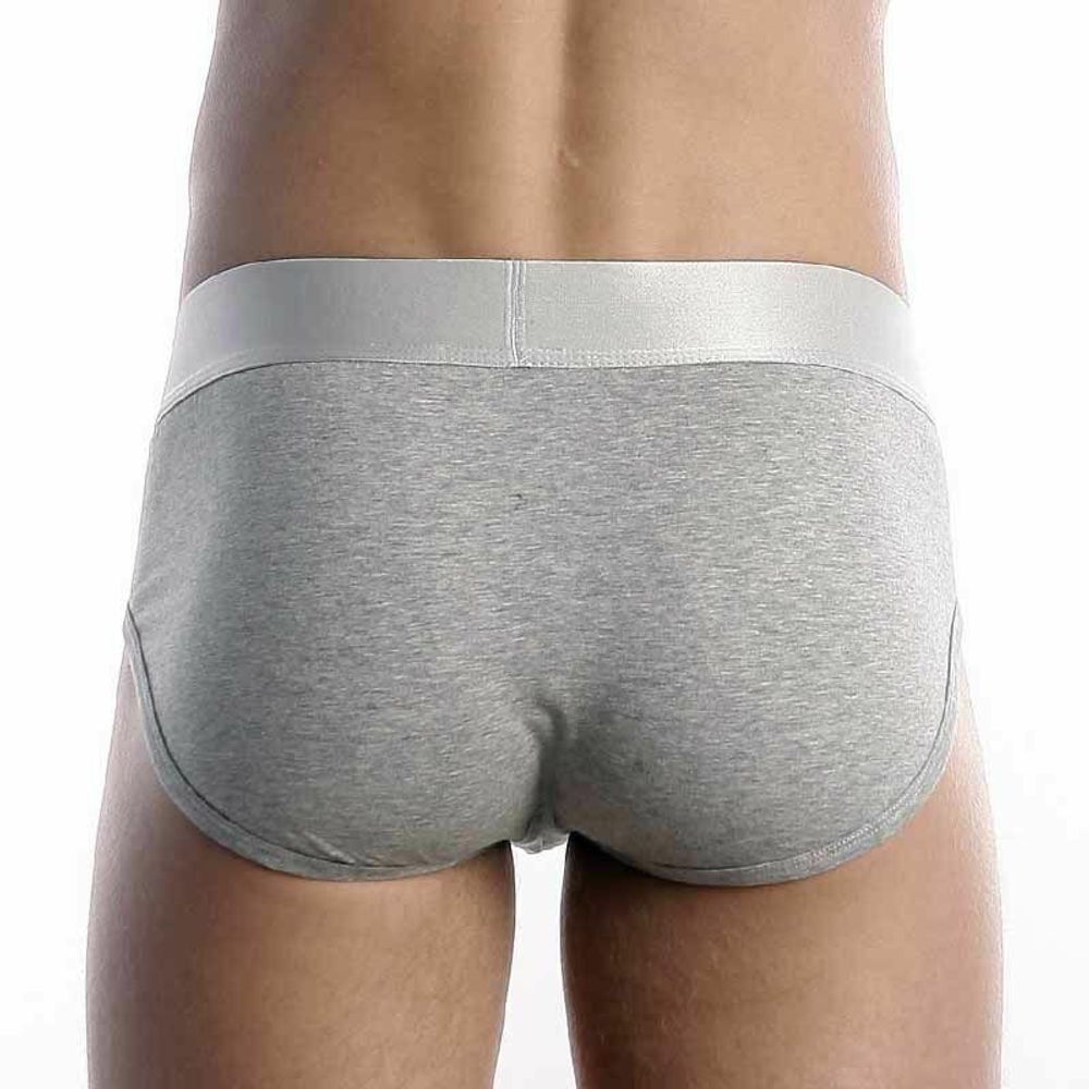 Мужские трусы брифы серые Calvin Klein Brief Steel Grey