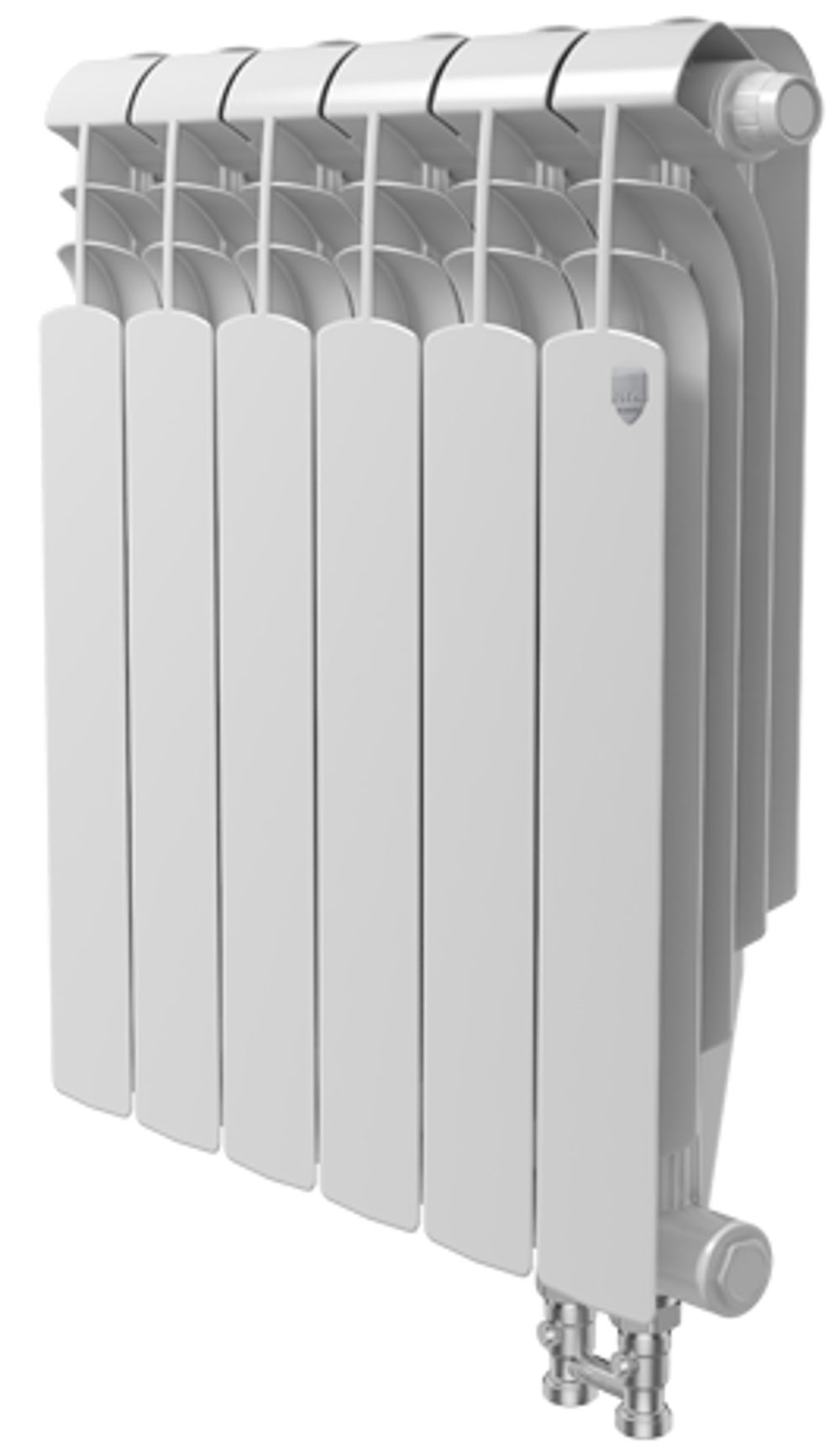 Радиатор биметаллический секционный Royal Thermo Vittoria Super VDR 500 х 12 секций (подключение нижнее справа)