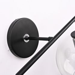 Бра Rh Utilitaire Globe Shade Double Sconce Black By Imperiumloft