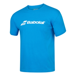 Мужское теннисное поло Babolat Exercise T-Shirt Men - Turquoise, White