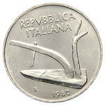 10 лир. Италия. 1980 год. AU-UNC