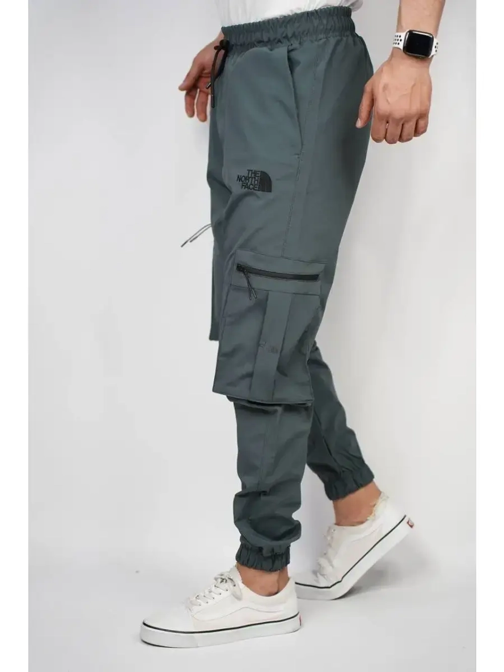 Брюки мужские джоггеры спортивные штаны карго на резинке