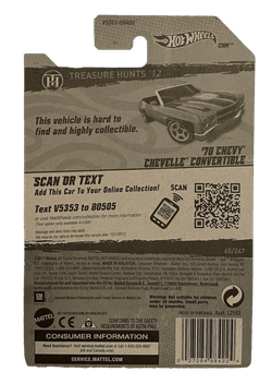 Hot Wheels Treasure Hunt '70 Chevy Chevelle Convertible (2012)