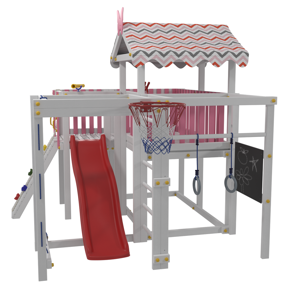 Детский домашний игровой комплекс чердак ДК3Р Розовый