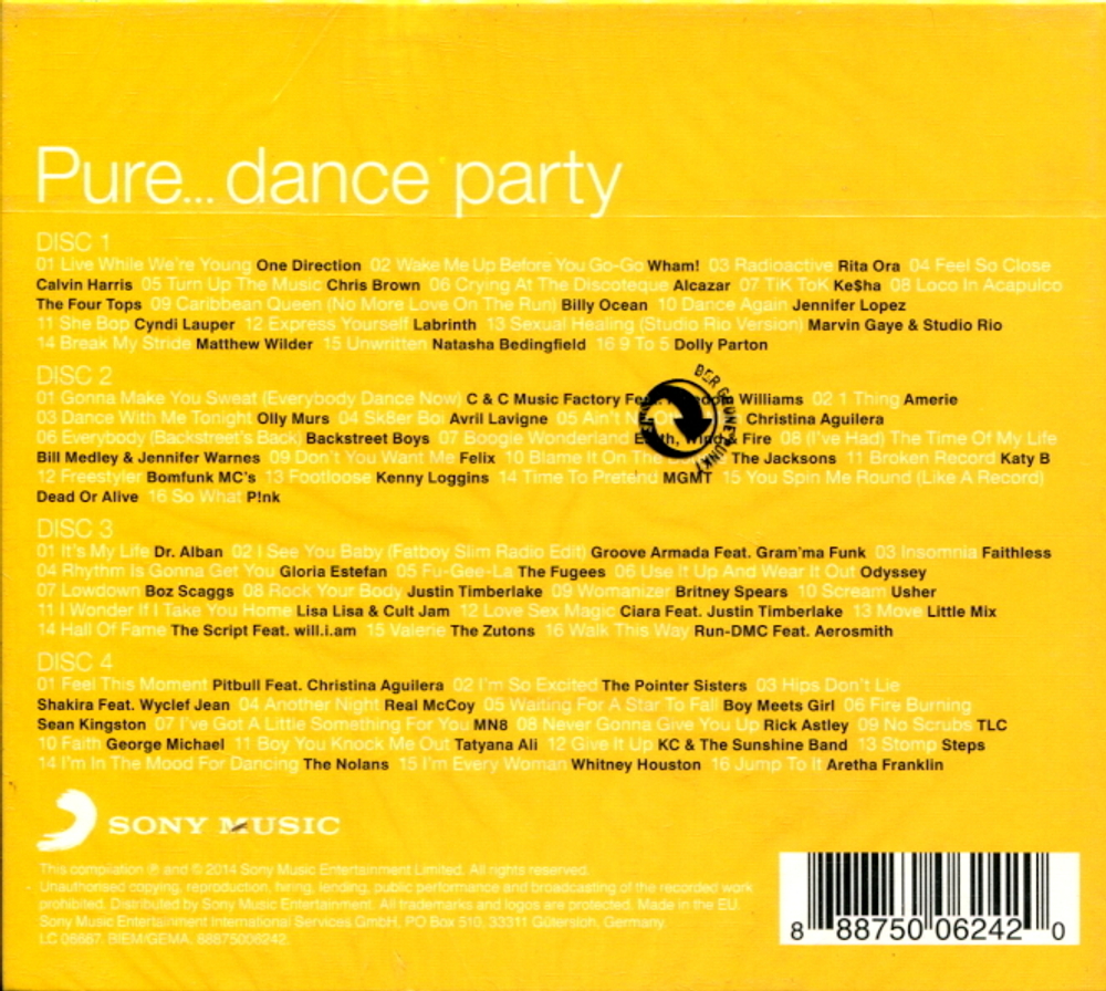 Сборник / Pure... Dance Party (4CD)