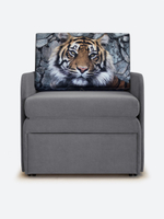 Кресло-кровать "Миник" с подлокотниками Dream Grey купон Тигр