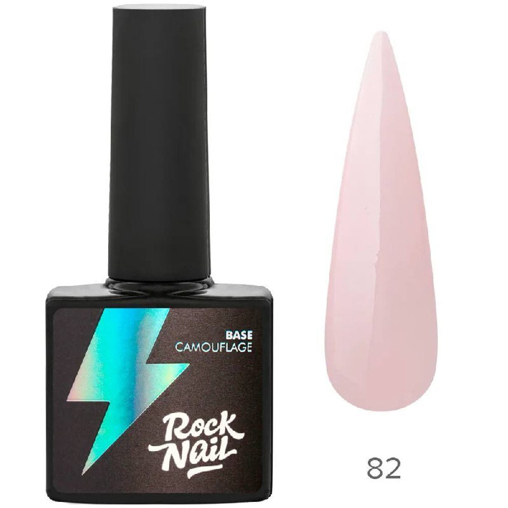 RockNail Камуфлирующая база 82 Pink Chiffon, 10мл