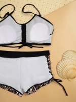 купальник раздельный 3 в 1 с шортами и топ накидка