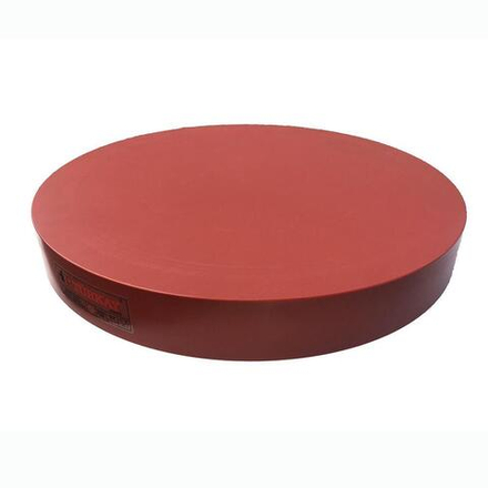 Доска колода разделочная d 500 мм h18 мм круглая красная пластик P.L. Proff Cuisine