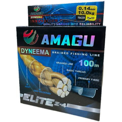 Плетенка AMAGU 100м / 0.16 мм. ( у нас 100% -100 метров)