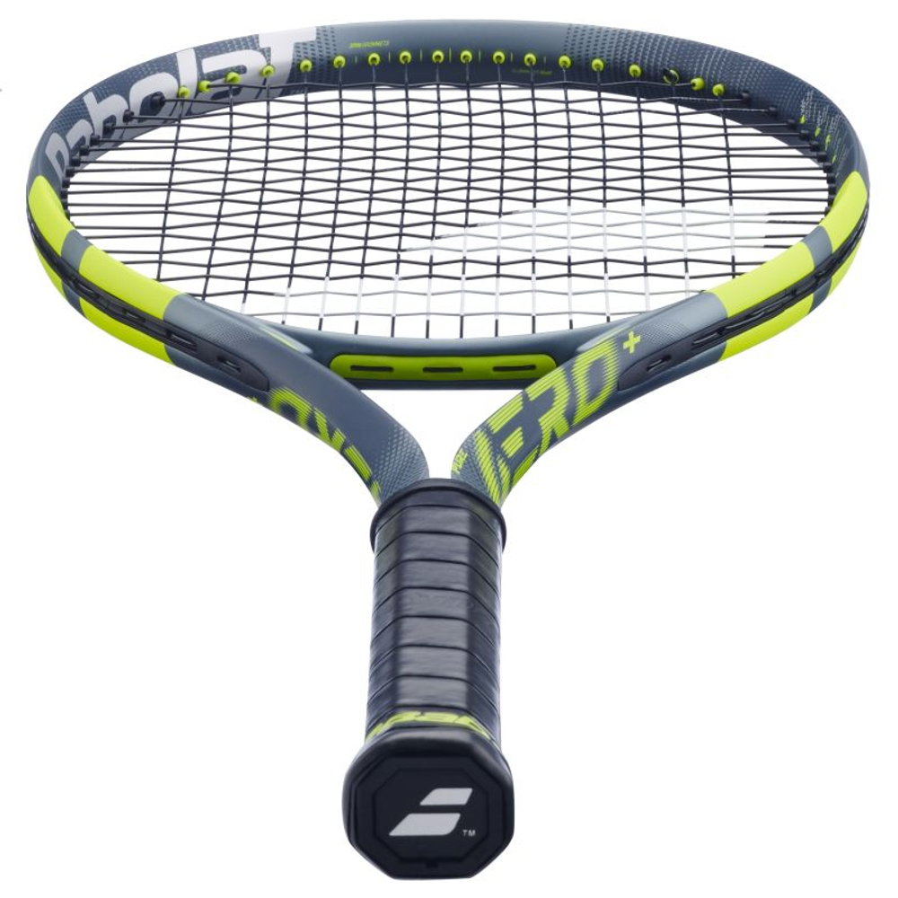 Теннисная ракетка Babolat Pure Aero+ Gen-9 - metallic dark forest/yellow + Струны