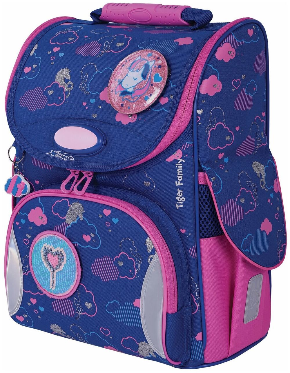 Ранец TIGER FAMILY для начальной школы, Nature Quest, "Unicorn Dreams", 35х31х19 см, 270201
