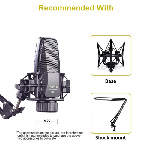 Комплект студийный микрофон - штатив LENSGO KD96 Kit