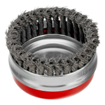 Щетка для УШМ Heavy Duty, 125 мм, М14, "чашка", крученая проволока 0.5 мм Matrix