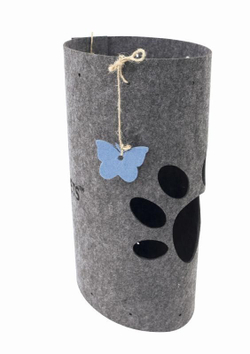 Тоннель д/кошек ECO, 25 x 25 x 45 см, серый