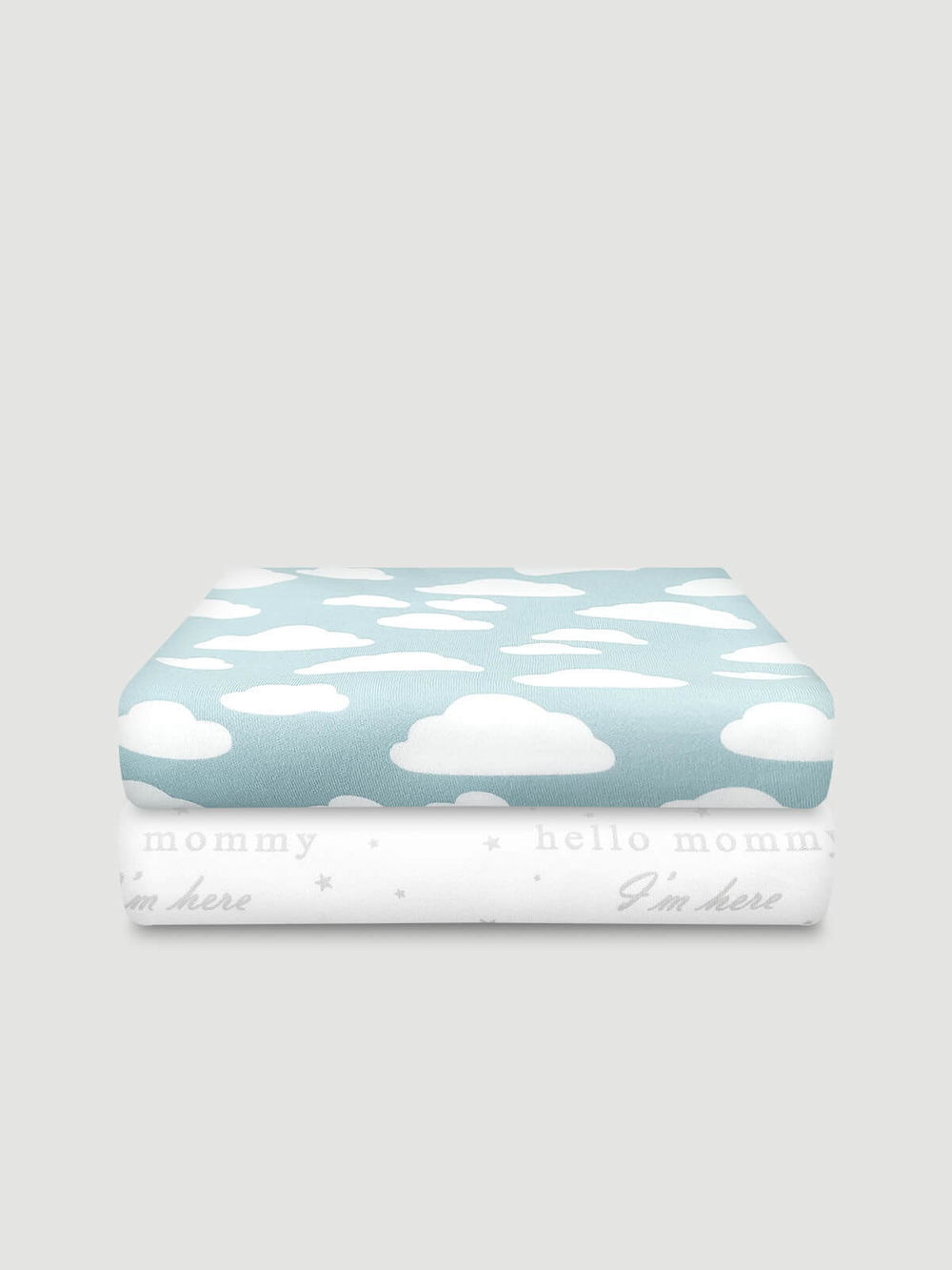 Сет из 2х пелёнок Mjölk Облака/Hello Mommy