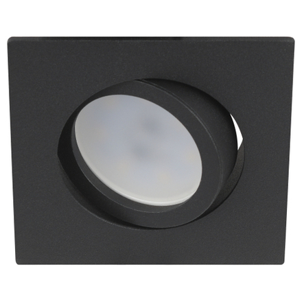 Светильник встраиваемый алюминиевый ЭРА KL87 BK SET 5 под лампу MR16 GU5.3 черный набор 5 шт