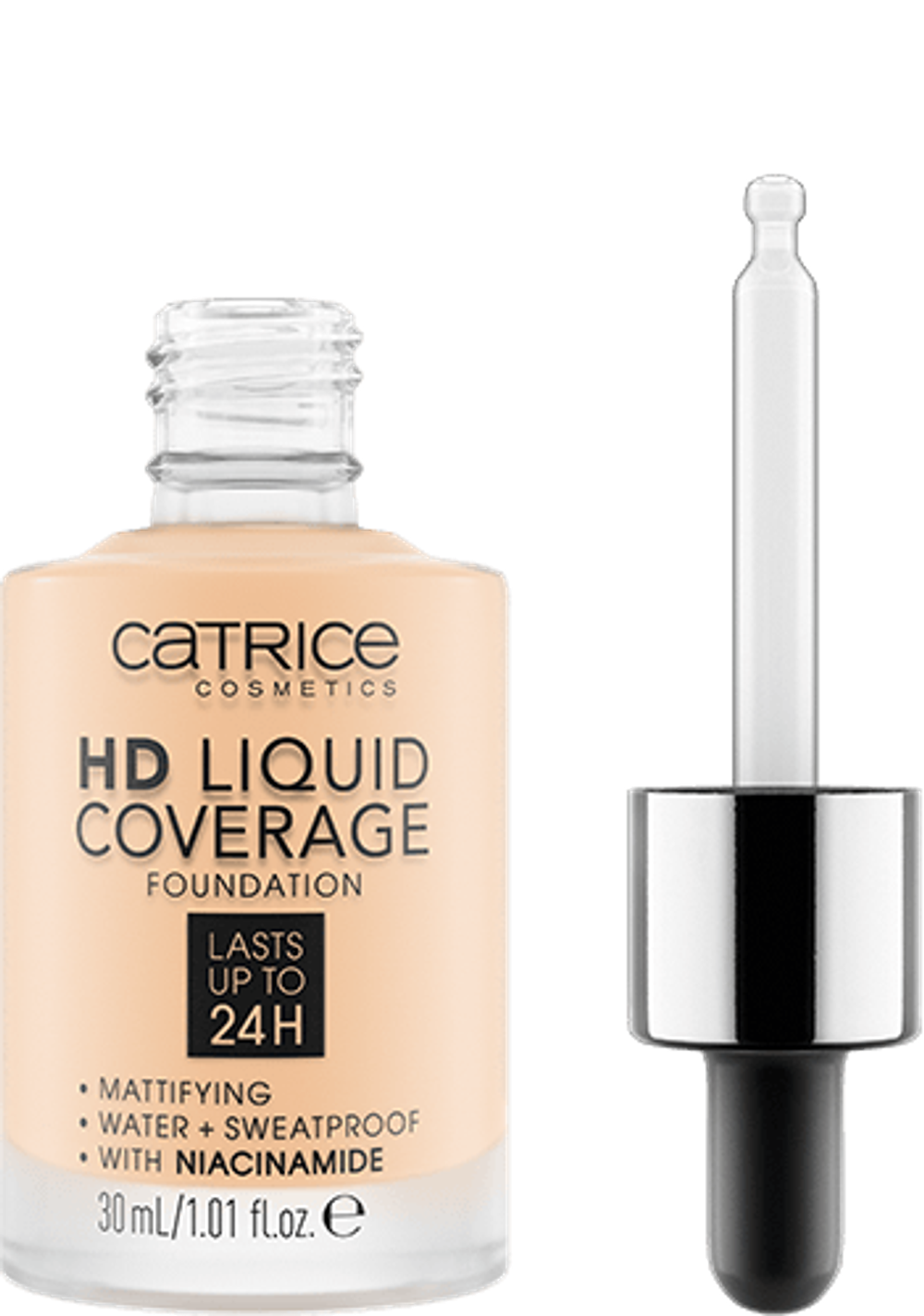 Тональная основа CATRICE HD Liquid Coverage - Porcelain Beige 002