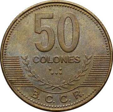 50 колонов 2007 Коста-Рика