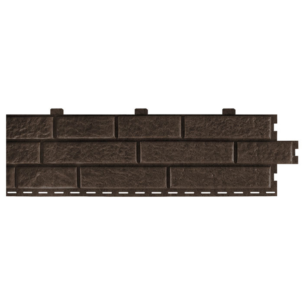 Сайдинг виниловый FineBer Brickhouse кирпич Коричневый 2000х210 мм
