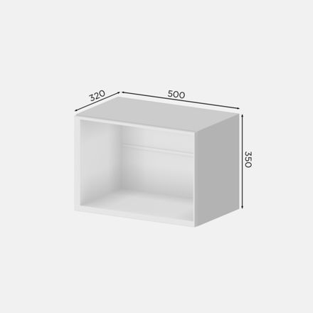 Кухня Модуль Г 500 горизонтальный Белый / Зеленый