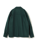 UNDERCOVER РУБАШКА ЗЕЛЕНАЯ С ВЫШИТЫМИ КРЕСТАМИ