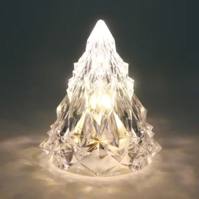 Сувенир с подсветкой «Кристальная ёлочка» 6,5*8 см, Белый