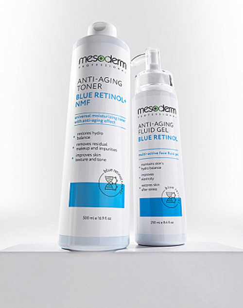 Гель-флюид глубокое увлажнение и омоложение, «Blue Retinol+NMF», MESODERM, 250 мл