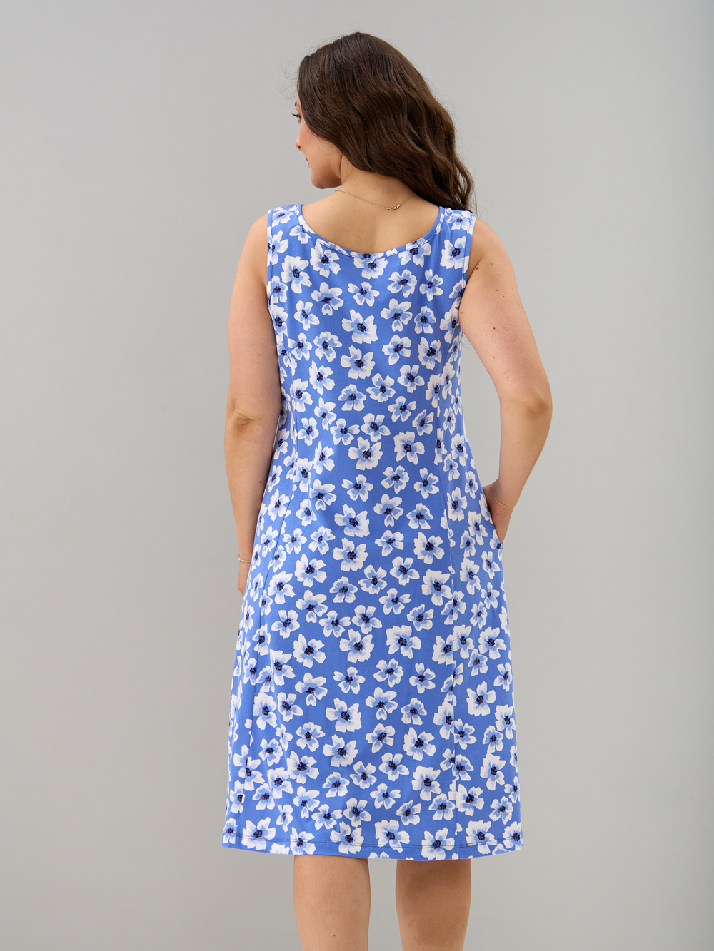 Платье П-012/голубой-мак