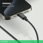 Кабель Momax Elite DC30D USB-C/USB-C 1.5м Black