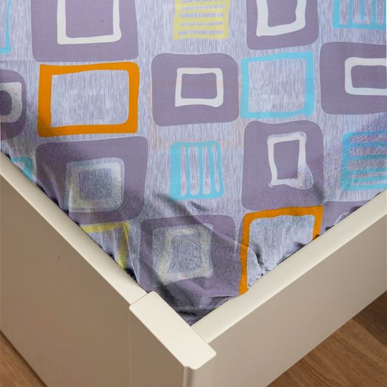 Простыня на резинке  Меруэрт  200x200х30 , полисатин  DOMTEKC