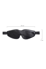 Черная маска Anonymo из искусственной кожи (Цвет: черный)