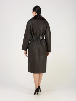 Дубленка зимняя шуба натуральная двухсторонняя оверсайз