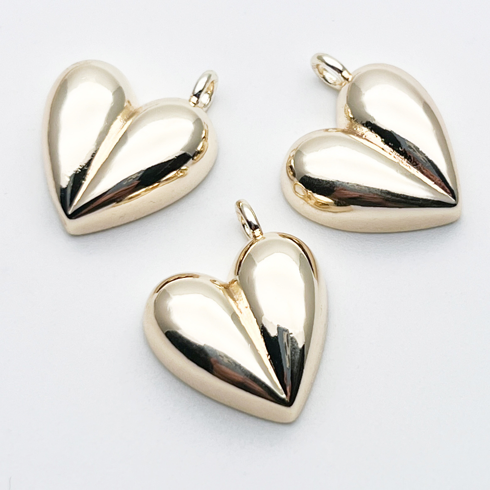 Подвеска Сердце, цвет золото, размер 20*16 мм, цена за 1 шт