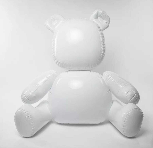 Шар (48''/120 см) Ходячая Фигура, Медведь, белый, 1 шт. в уп.