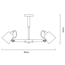 Люстра на штанге Arte Lamp A7141PL-3WH
