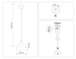 Ambrella Подвесной светильник со сменной лампой Loft TR83133