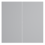 Клавиши для выключателя/переключателя двухклавишного, S70 (серый)