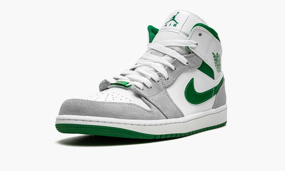 Air Jordan 1 Mid SE "Grey / Pine Green / White"