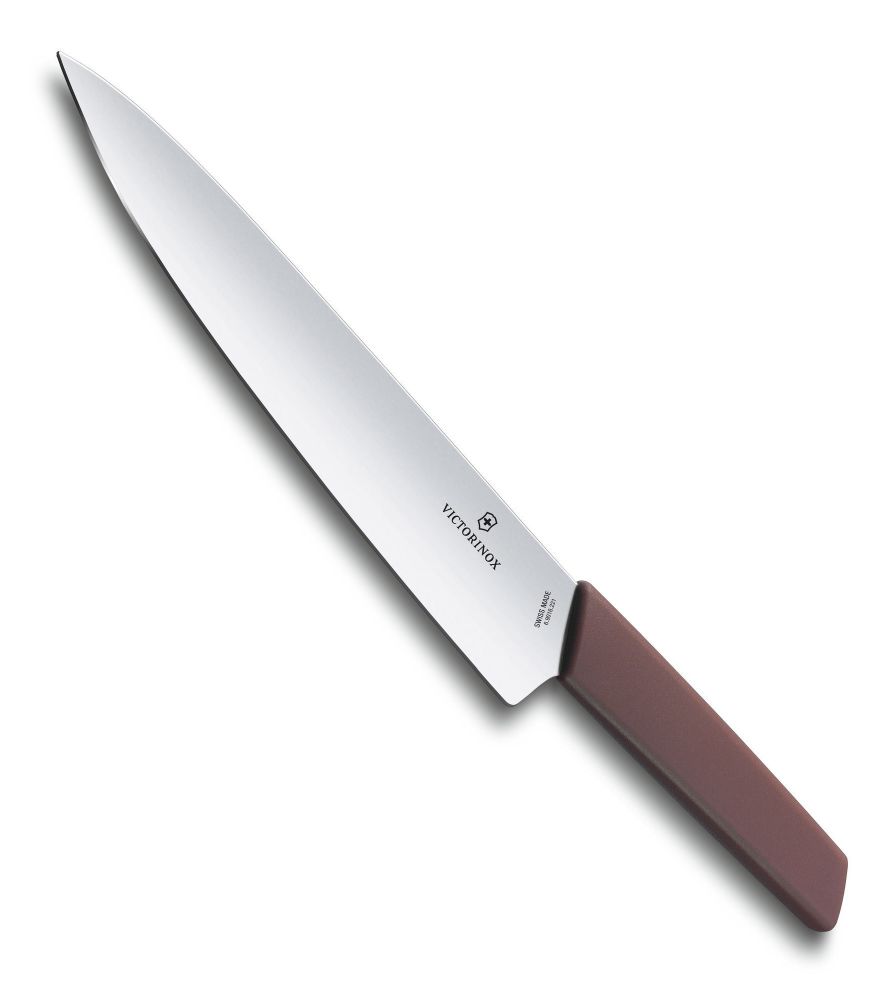Нож Victorinox разделочный, лезвие 22 см, красный