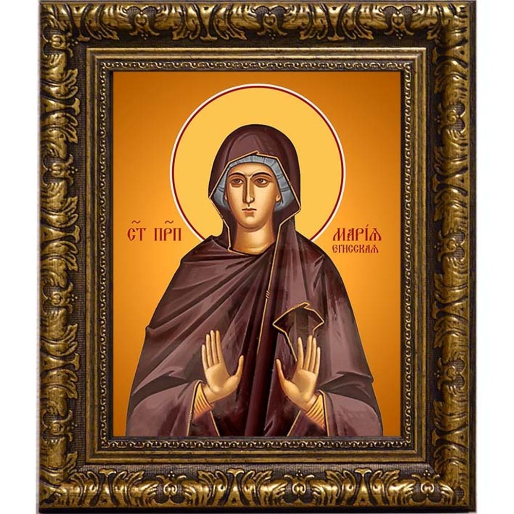 Мария Егисская преподобная. Икона на холсте.
