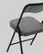 Стул складной Джонни велюр велютто темно-серый каркас черный матовый