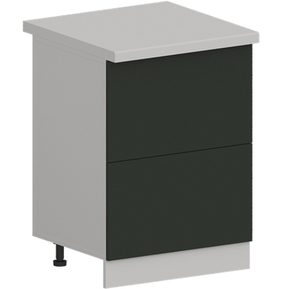 Кухня Модуль ШН2Я 600 Ликата / Насыщенно-зеленый