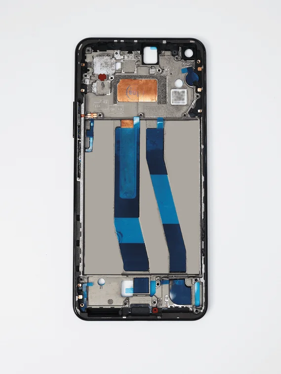 Рамка (средняя часть корпуса) для Xiaomi Mi 11 lite Чёрная (Black)