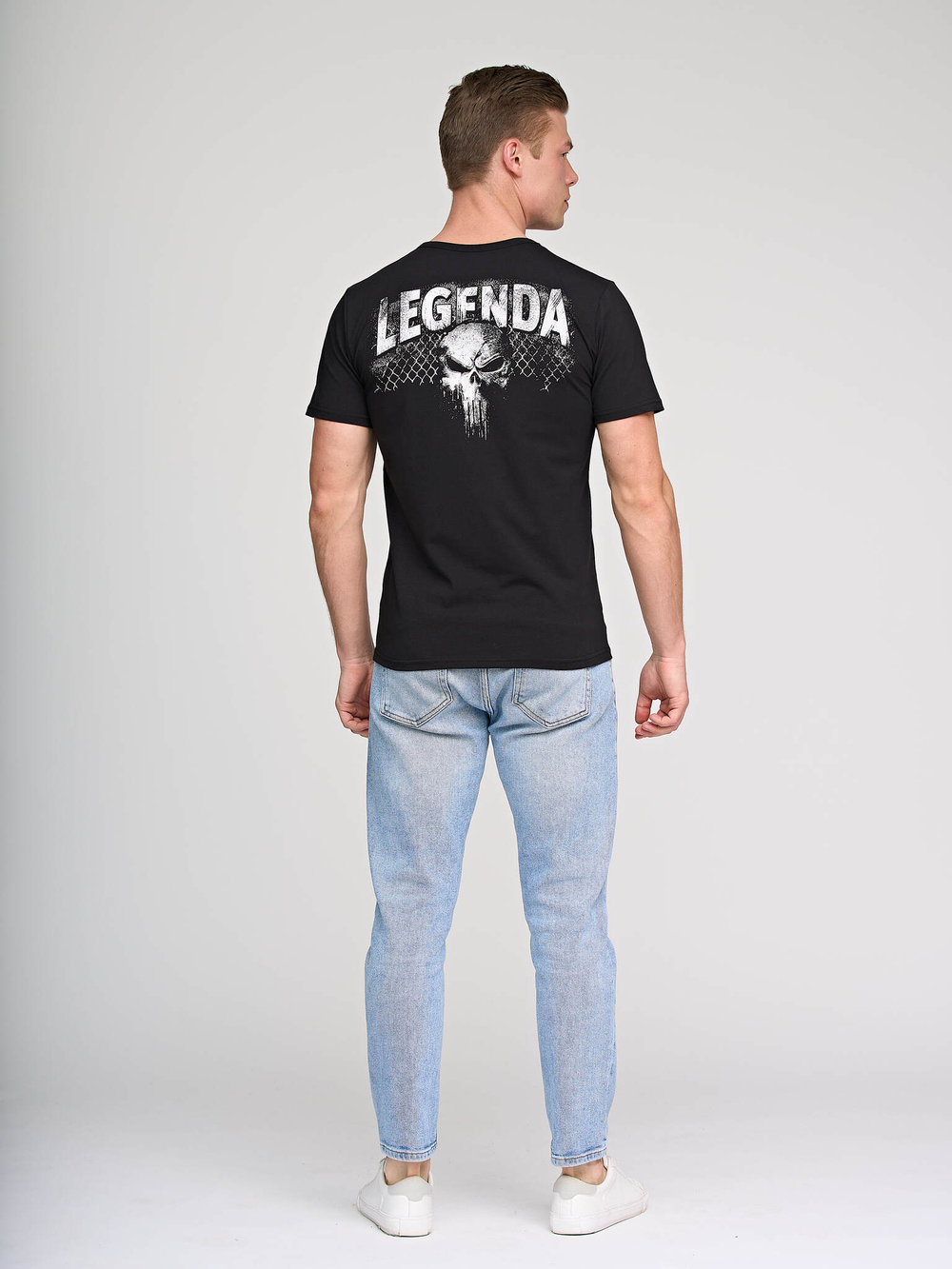 Футболка Legenda Череп Каратель черный
