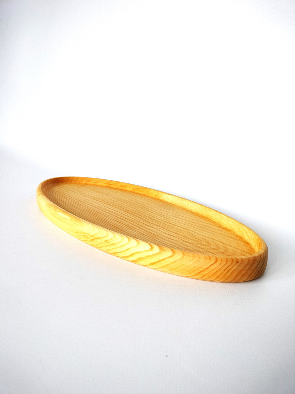 Поднос деревянный овальный сервировочный