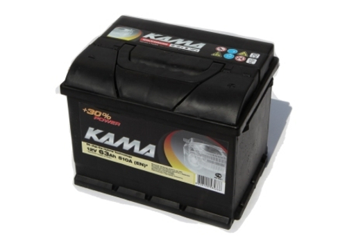 АКБ КАМА 6СТ-63АПЗ, L+, п.п. (з-д Sombor, Сербия)