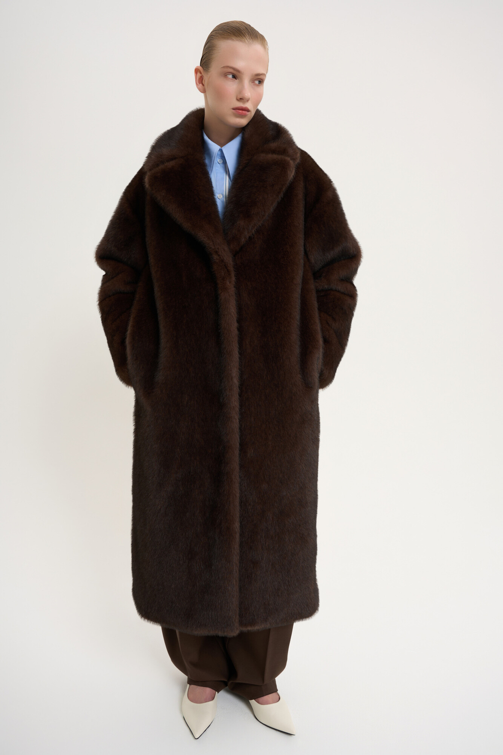 ЭКО-шуба Mommy, шоколадная