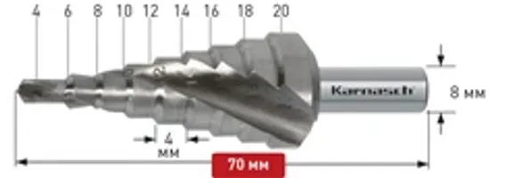Коническое сверло Ø 5-31 мм, Karnasch, арт. 20.1473